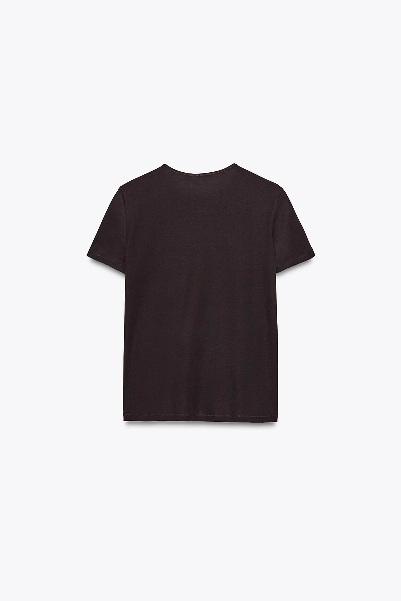 MERCERIZED COTTON T-SHIRT