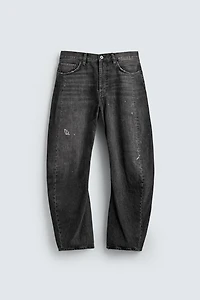 JEAN BARREL FIT COUTURES TOURNÉES