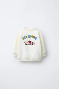 SNOOPY PEANUTS™ TERRY PATCH SWEATSHIRT