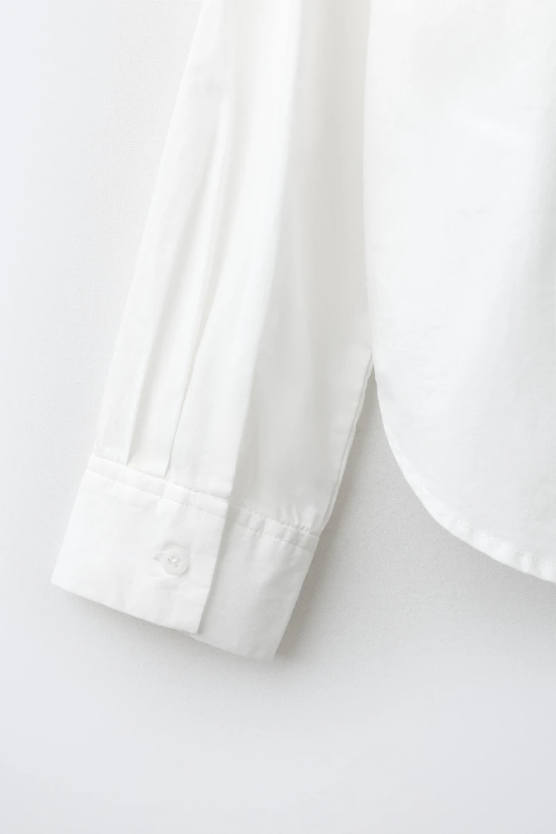 CHEMISE EN POPELINE UNIE
