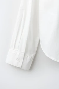 CHEMISE EN POPELINE UNIE