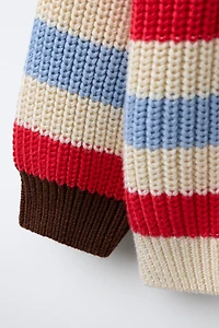 STRIPED KNIT JUMPER