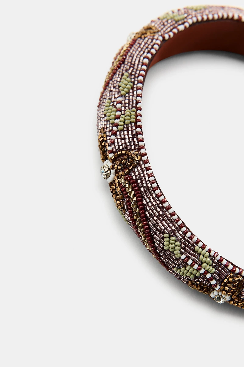 PADDED BEADED HEADBAND