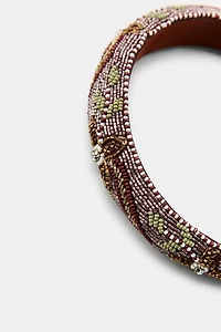 PADDED BEADED HEADBAND
