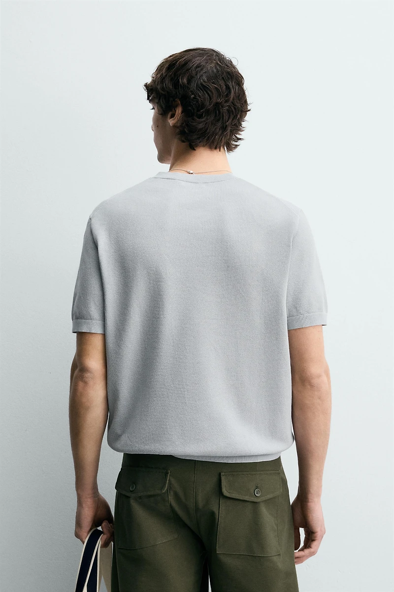 RELAXED FIT KNIT T-SHIRT