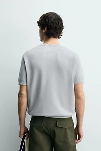 RELAXED FIT KNIT T-SHIRT