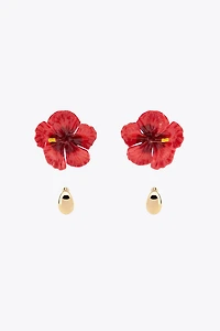 PACK OF FLOWER AND HOOP EARRINGS