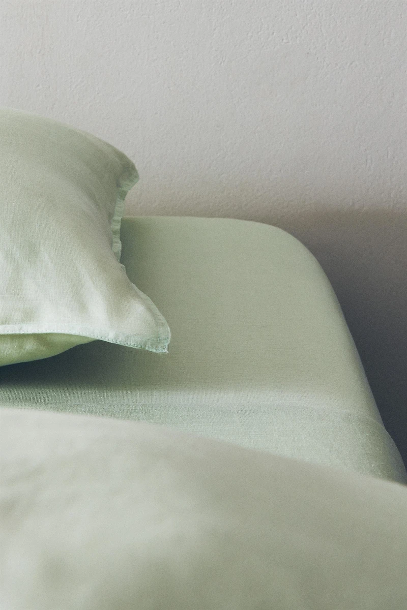 FADED LINEN FITTED SHEET (140 GSM)