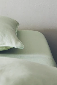 FADED LINEN FITTED SHEET (140 GSM)