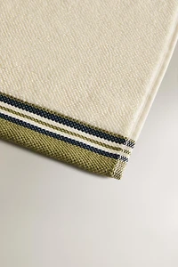 SERVIETTE DE BAIN POINT RIZ BORDURE
