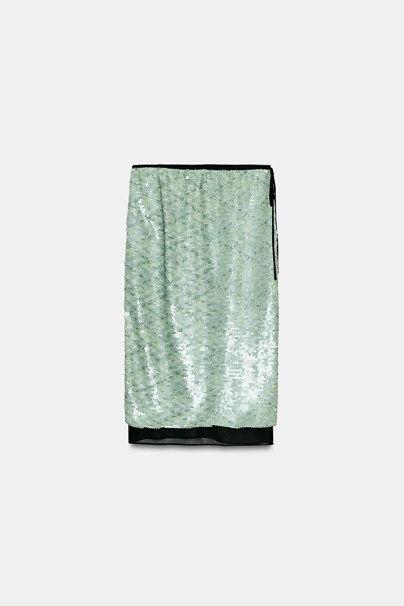 ZW COLLECTION SEQUINED SKIRT