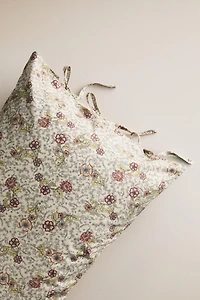 KIDS' FLORAL COTTON PILLOWCASE