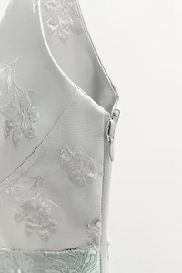 TOP CORSET EN JACQUARD COMBINÉ
