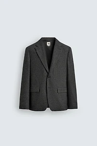 LIMITED EDITION WOOL TEXTURED SUIT BLAZER