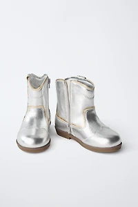 METALLIC EMBROIDERED BOOTS