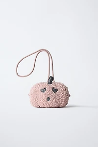 FLEECE PUMPKIN CROSSBODY BAG