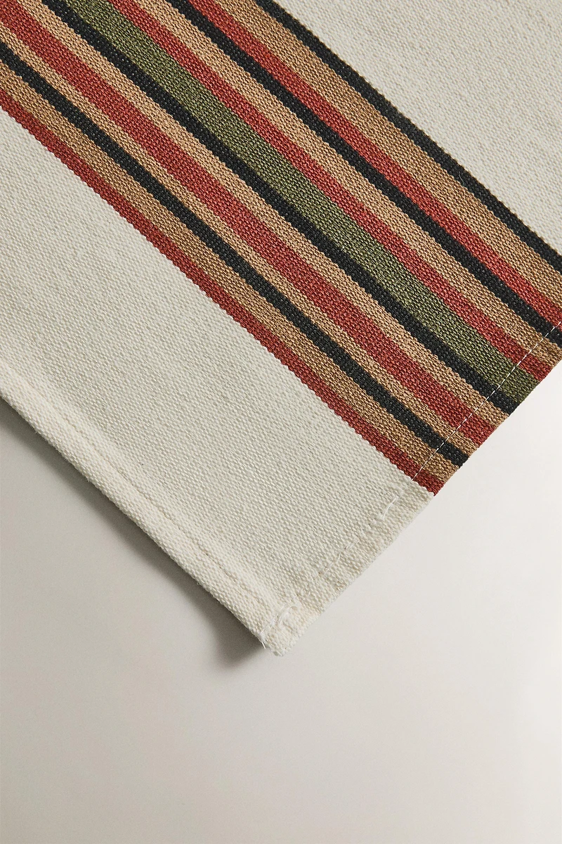 SET DE TABLE RAYURES COULEUR