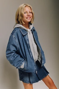DENIM BOMBER JACKET