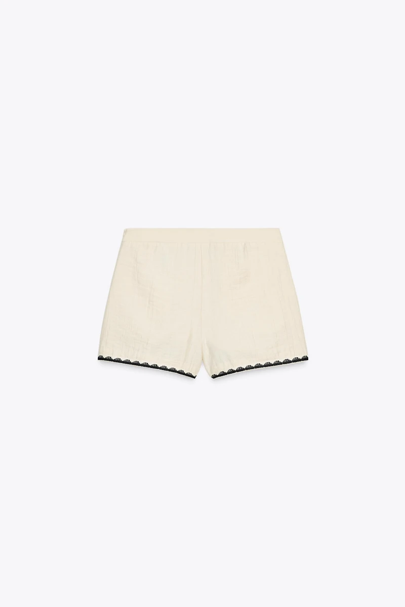 EMBROIDERED SHORTS