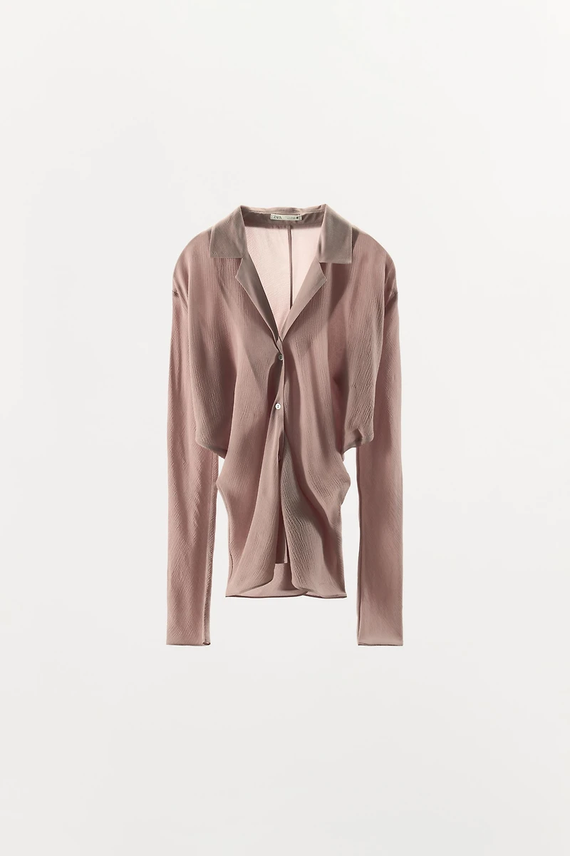 100% VISCOSE BATWING SLEEVE SHIRT
