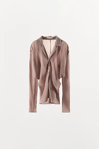 100% VISCOSE BATWING SLEEVE SHIRT