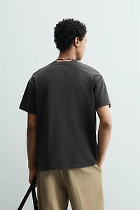 T-SHIRT COUPE BOXY LAVÉ