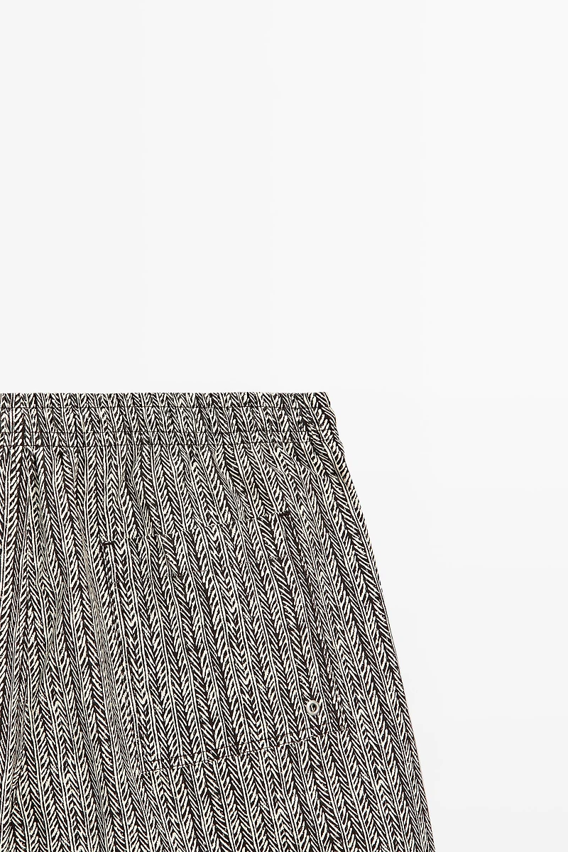 Maillot de bain imprimé à chevrons
