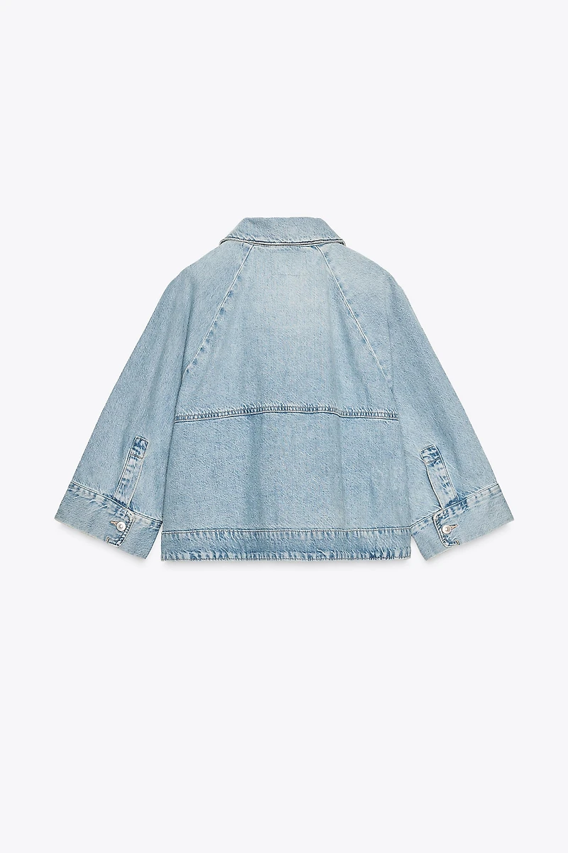 TRF DENIM CAPE JACKET