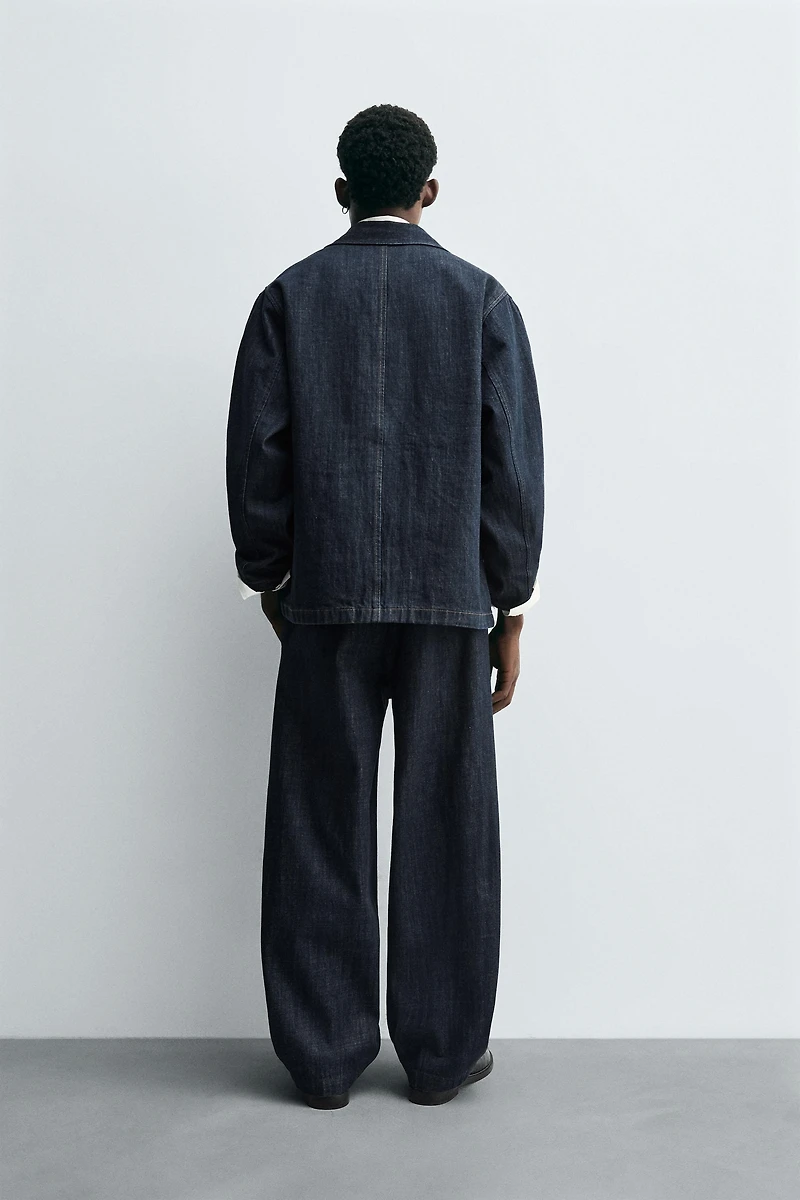 BARREL FIT DENIM CHINO PANTS