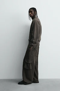 PANTALON CARGO DÉLAVÉ