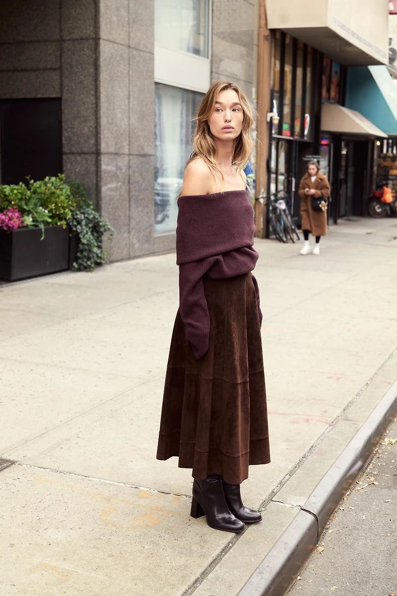 STRAPLESS KNIT JUMPER