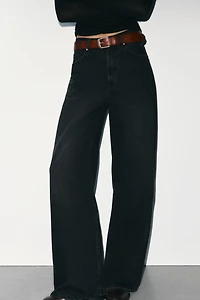 TRF EXTRA WIDE LEG HIGH-WAIST JEANS