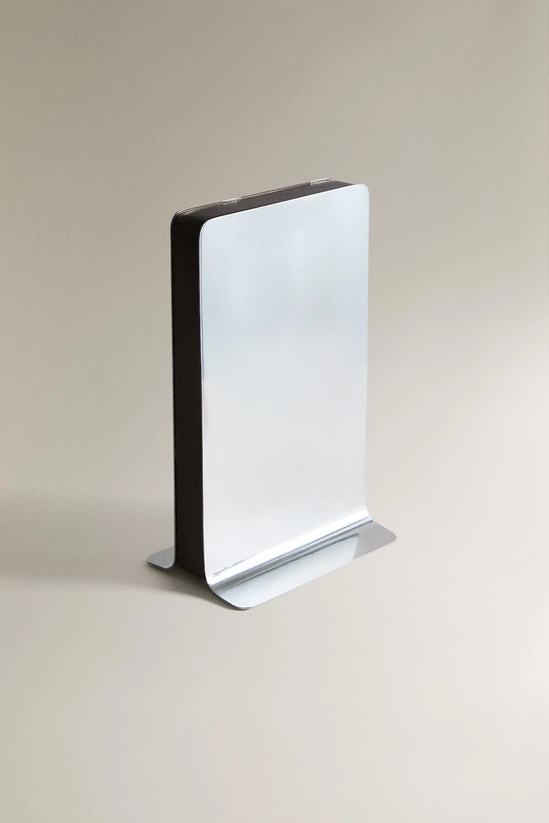 WOOD AND METAL BOOKENDS