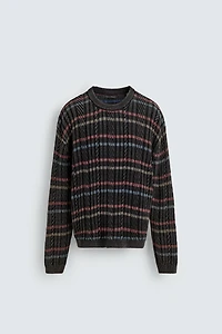 TEXTURED STRIPED SWEATER