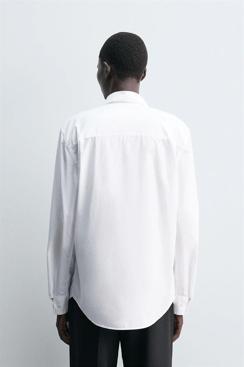 CHEMISE REGULAR FIT EN POPELINE