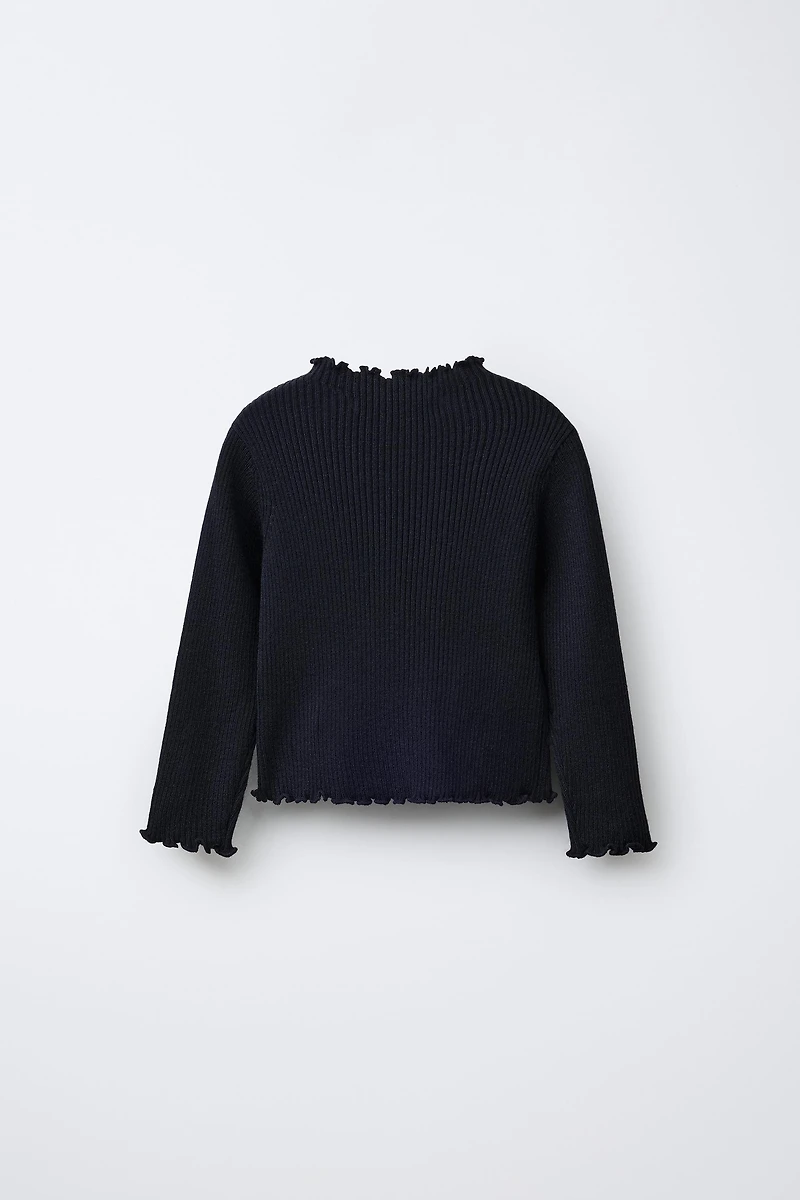 PULL EN MAILLE CÔTELÉE