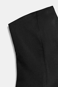 SATIN EFFECT BANDEAU TOP
