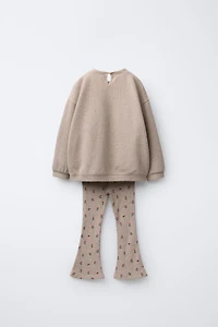 SOFT TOUCH FLARE T-SHIRT AND LEGGINGS SET