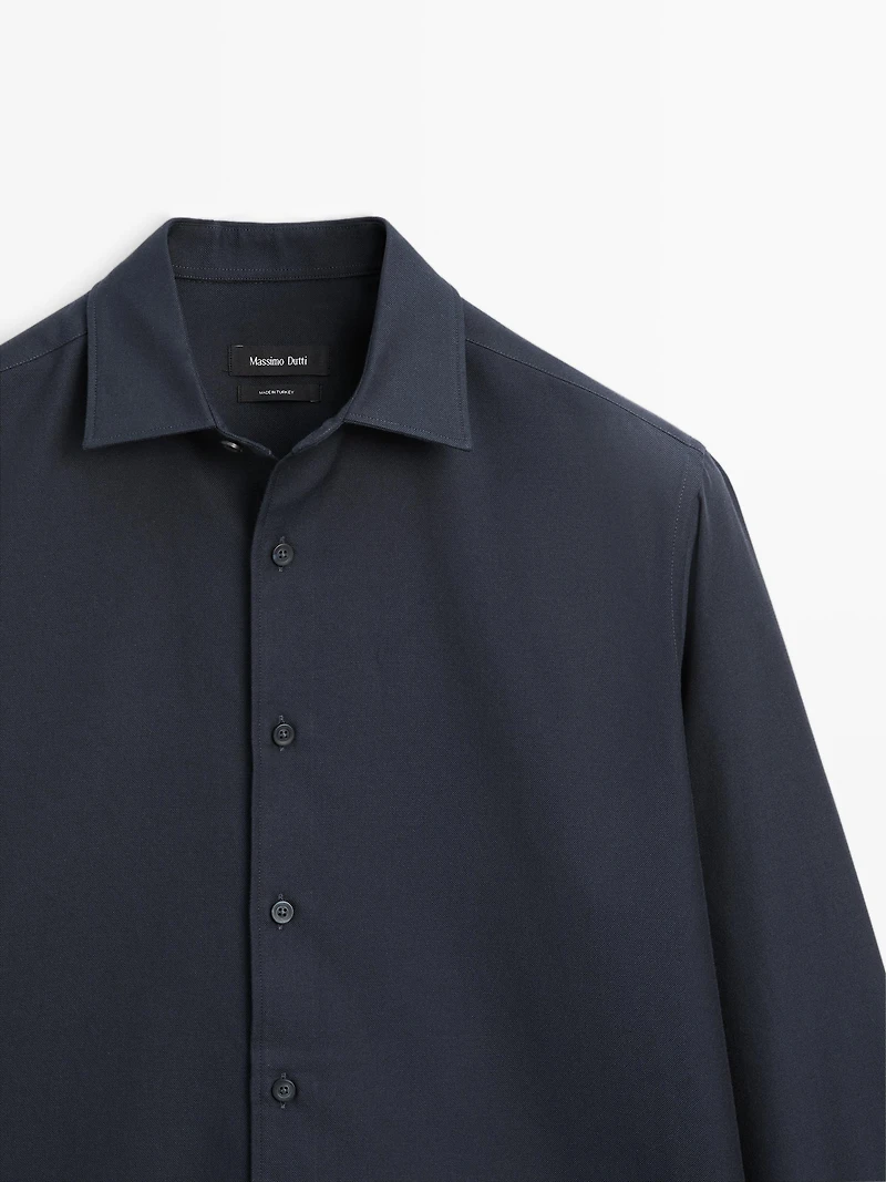 Regular fit twill shirt