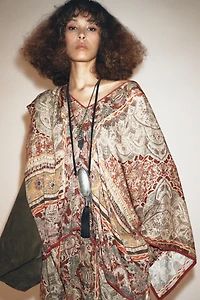 ZW COLLECTION PAISLEY CAFTAN DRESS