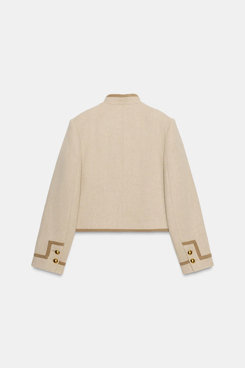 FROG FASTENER SHOULDER PAD JACKET