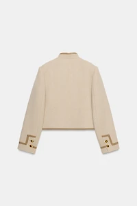 FROG FASTENER SHOULDER PAD JACKET