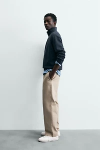 WASHED QUARTER-ZIP SWEATSHIRT