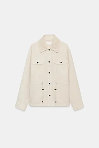 VESTE SAFARI COL EN CROCHET