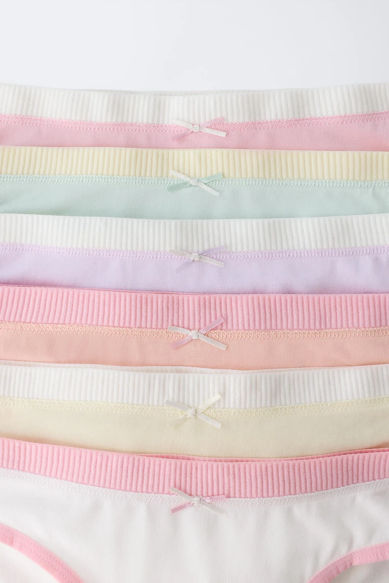 1 1/2-6 YEARS / SIX-PACK OF CONTRAST UNDERWEAR