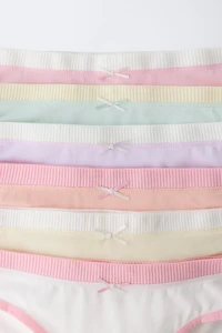 1 1/2-6 YEARS / SIX-PACK OF CONTRAST UNDERWEAR