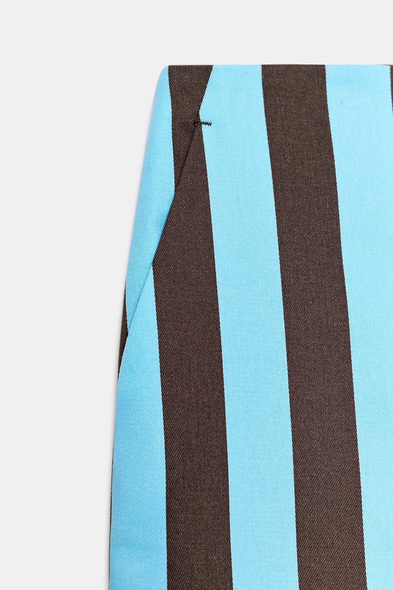 STRIPED STRAIGHT LEG PANTS