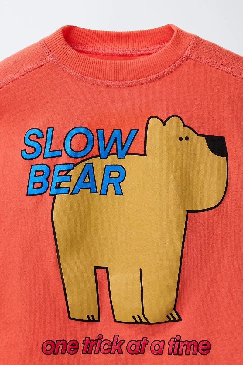 BEAR PRINT T-SHIRT