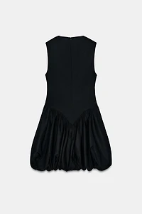 SHORT BALLOON EFFECT DRESS