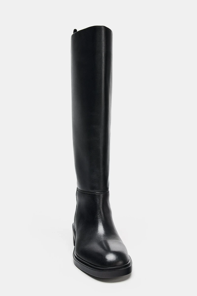 LEATHER EQUESTRIAN BOOT